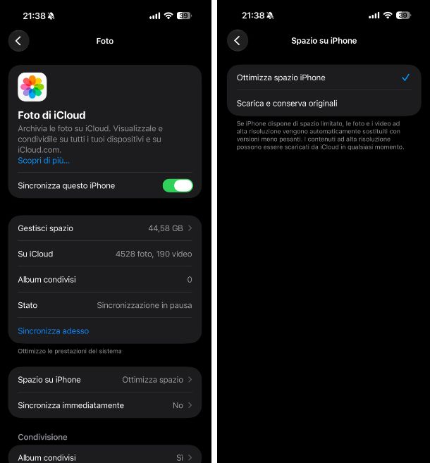 Come liberare spazio su iPhone Foto