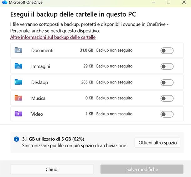 Cartelle importanti