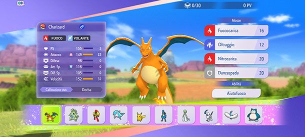 Team meteo Sole con Charizard