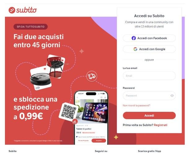 Accesso Subito.it
