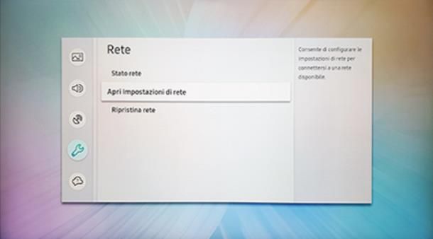 Collegare Smart TV Samsung a Internet