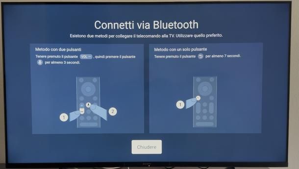 Connettere telecomando Bluetooth TV Sony BRAVIA