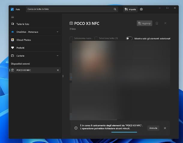 Come trasferire foto da Android a PC Windows 11