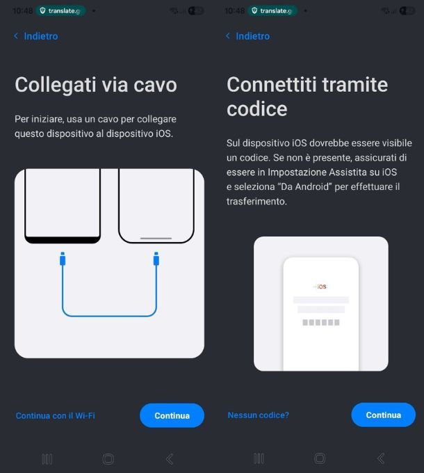 Come passare dati da Android a iPhone