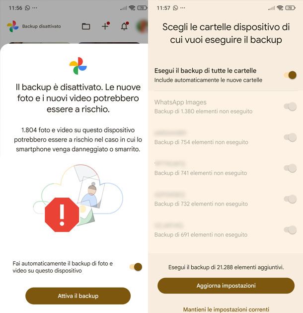 Backup Google Foto