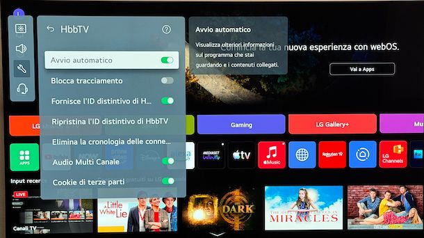 Attivare HbbTV su Smart TV LG