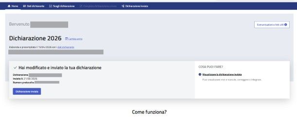 Dichiarazione redditi online