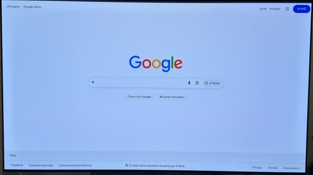 Vedere Internet su TV LG