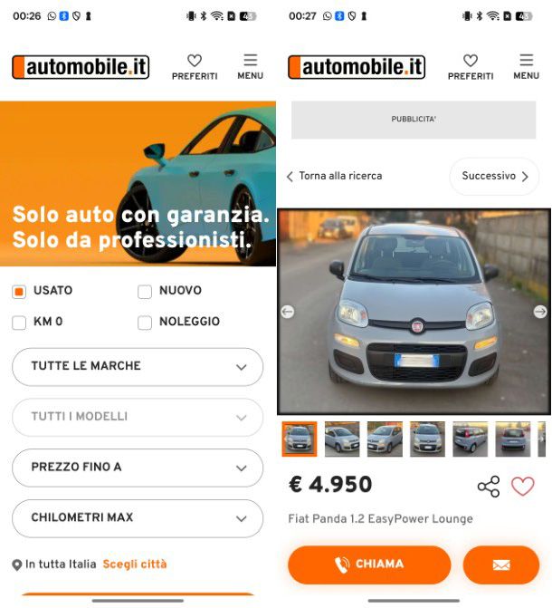 Automobile.it app