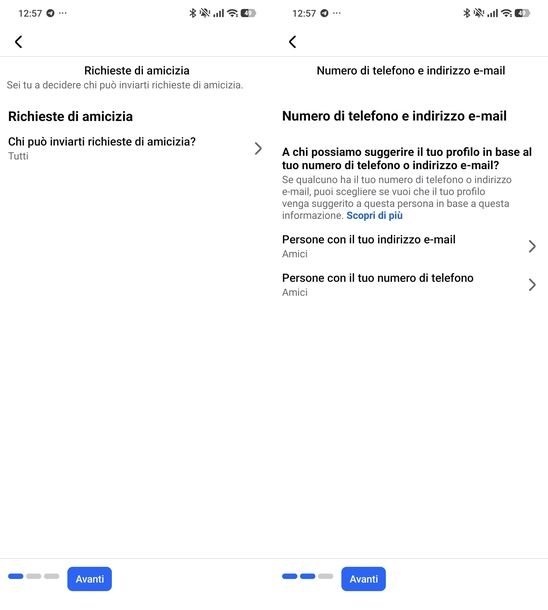 Gestire privacy profilo Facebook