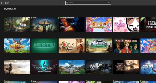 giochi online su NVIDIA GeForce NOW