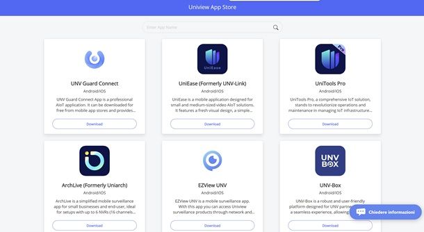 App per telecamere