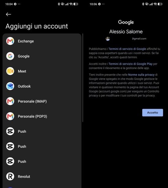 Trovare contatti su Gmail tramite Android