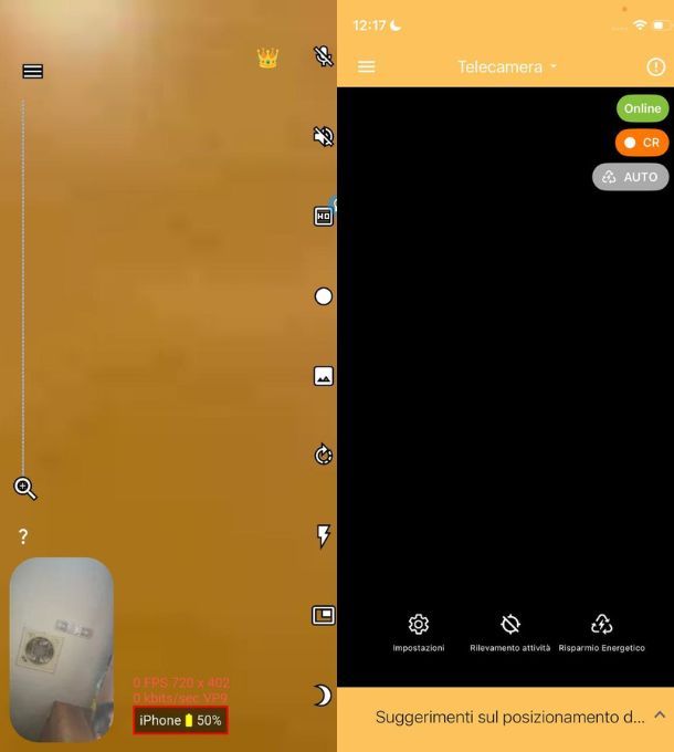 App per telecamere