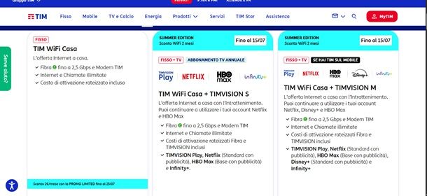 tim wifi casa