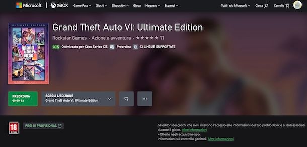 GTA 6 su Xbox
