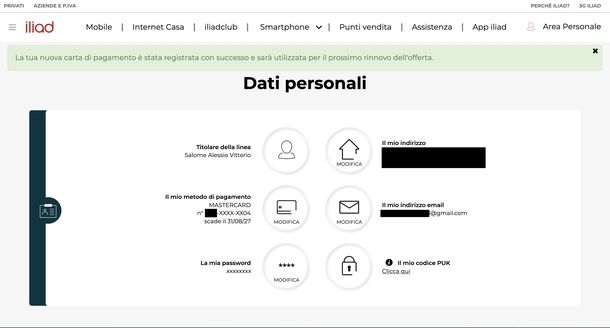 Fare ricarica iliad da sito automaticamente