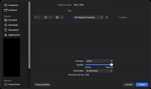 Convertire HEIC in JPG su macOS