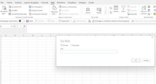 inserimento link Web Google Drive su Excel