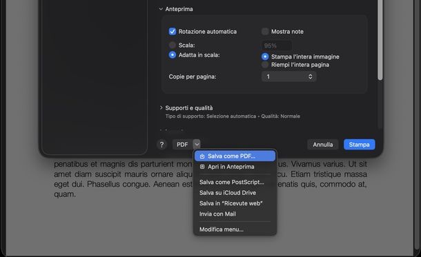 Creare PDF gratis macOS