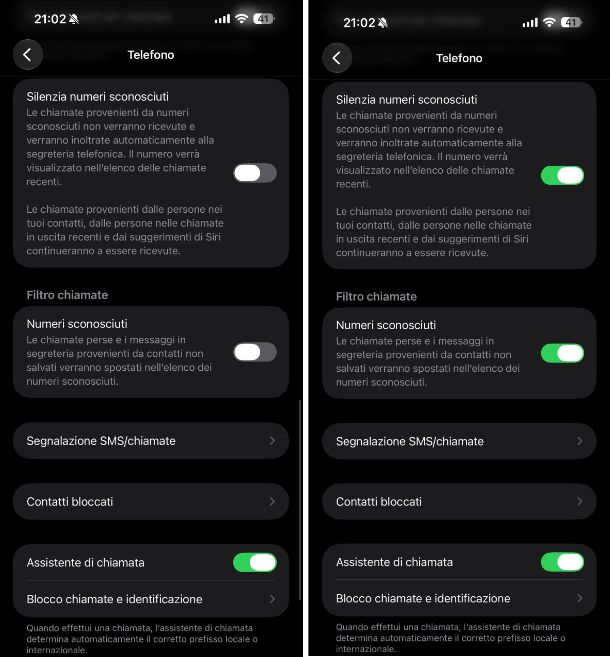 Come bloccare le chiamate dall'estero iPhone