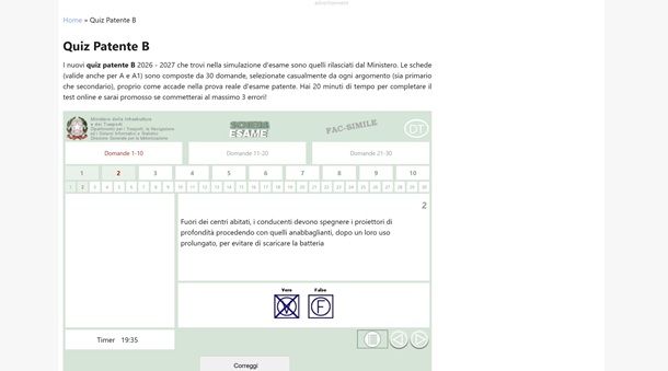 Quiz patente