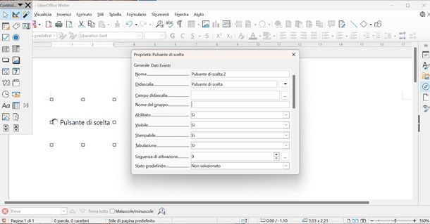 Creare PDF editabile LibreOffice