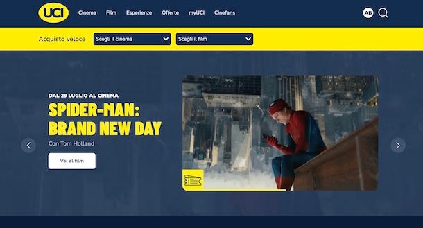 Prenotare biglietti UCI Cinema