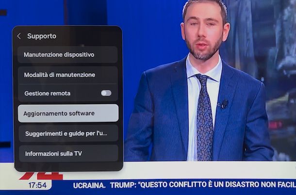 Aggiornare Smart TV Samsung