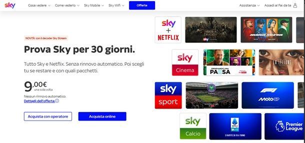 prova sky