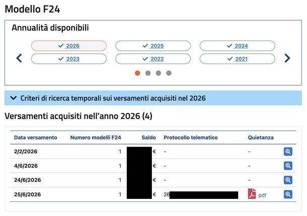 Vedere cassetto fiscale personale