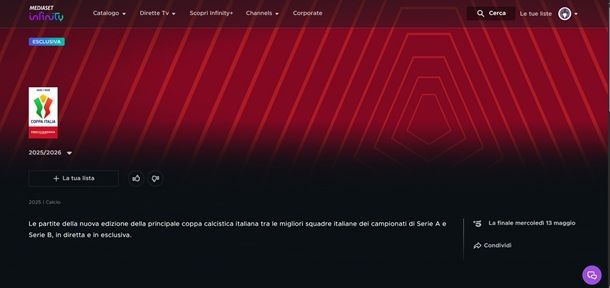 Mediaset infinity