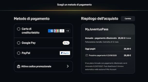 Attivare DAZN