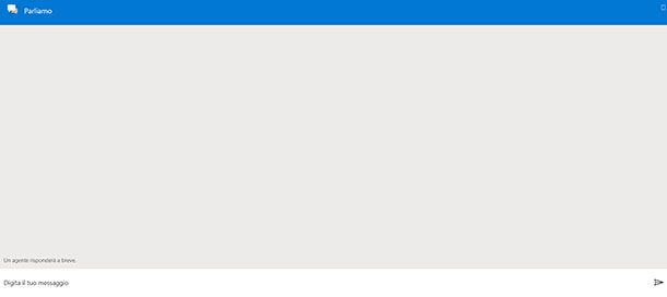 Schermata chat Microsoft
