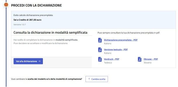 Rimborso 730