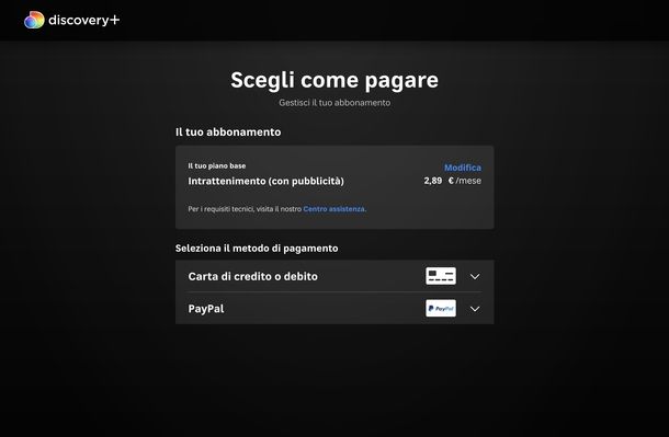 Come registrarsi su Discovery+