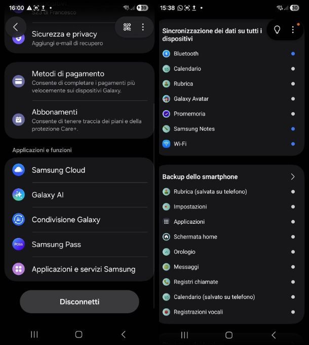 Come trasferire dati da Samsung a Samsung