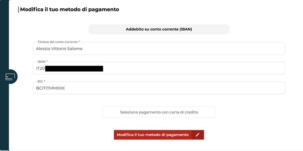 Fare ricarica iliad con addebito bancario