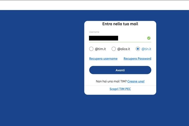 Leggere mail Tin.it Webmail