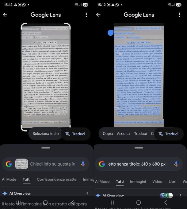 App per leggere testo