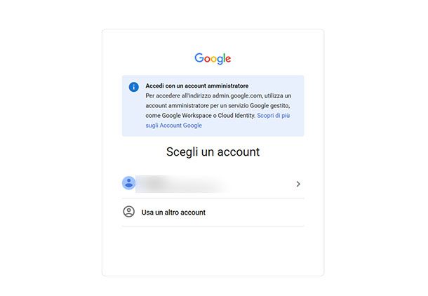 Accesso amministratore Google Classroom