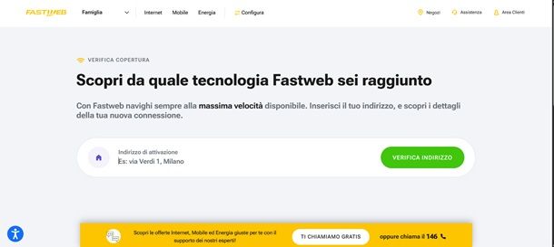 fastweb copertura