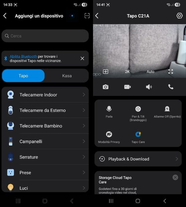 App per telecamere