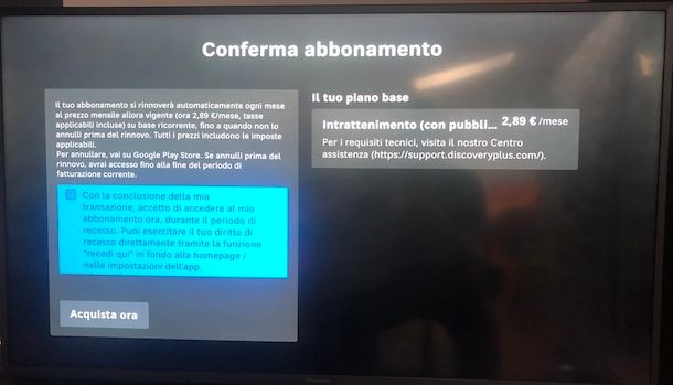 Attivare discovery+ da Smart TV