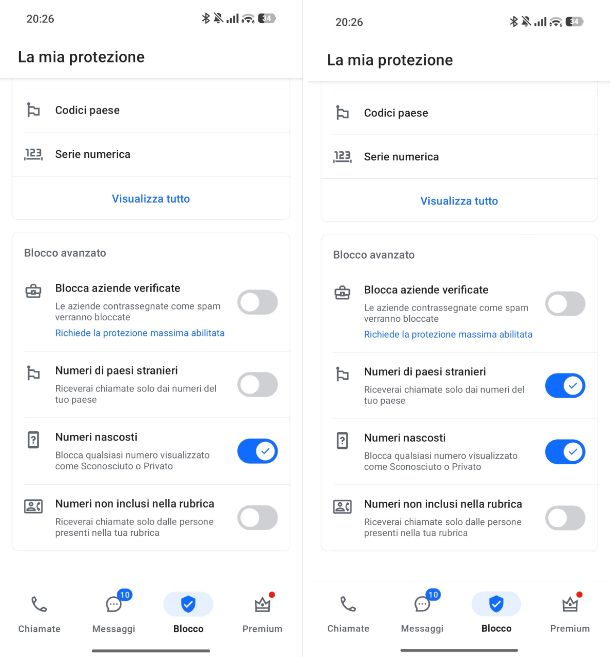 Come bloccare le chiamate dall'estero su Android