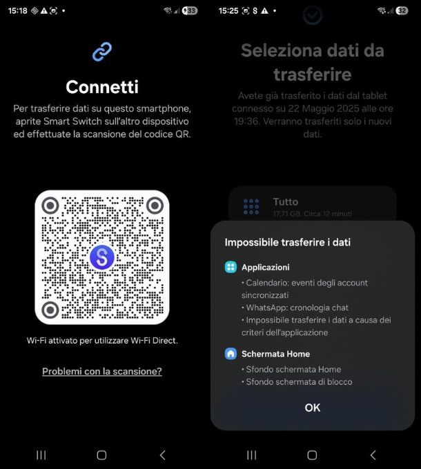 Come trasferire dati da Samsung a Samsung