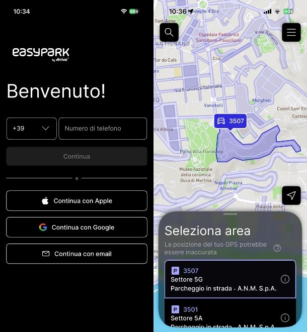 Come funziona EasyPark strisce blu