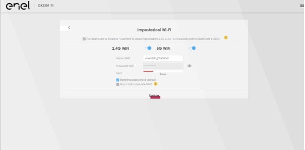 Come cambiare password al modem Enel