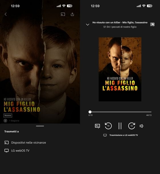 Vedere Discovery+ su Smart TV da smartphone