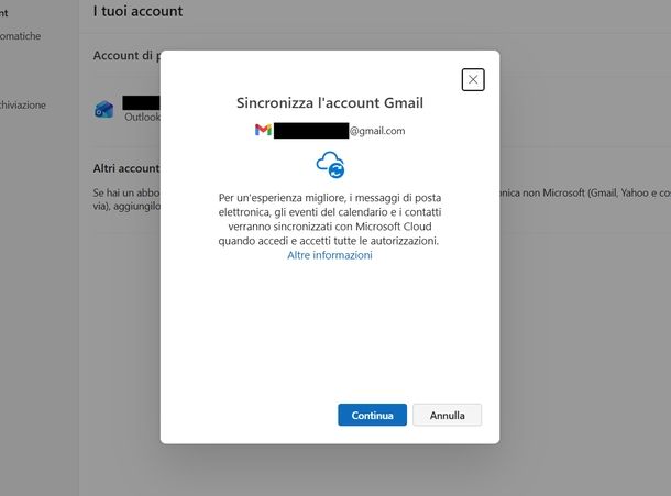 Trovare contatti su Gmail tramite Outlook Windows